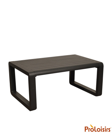 Table basse rectangulaire QUENZA Coloris:Châssis Graphite / Plateau Graphite  Eco-participation :Prix de vente comprenant l' éco