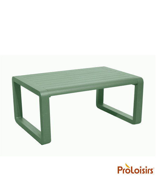 Table basse rectangulaire QUENZA Coloris:Châssis Amande/Plateau Amande    Eco-participation :Prix de vente comprenant l' éco-par