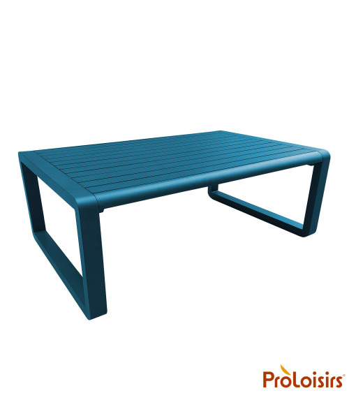 Table basse rectangulaire TONIO  Coloris:Châssis Bleu/Plateau Bleu  Eco-participation :Prix de vente comprenant l' éco-participa