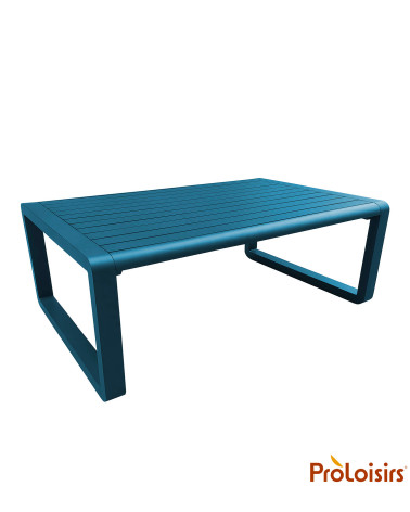 Table basse rectangulaire TONIO  Coloris:Châssis Bleu/Plateau Bleu  Eco-participation :Prix de vente comprenant l' éco-participa