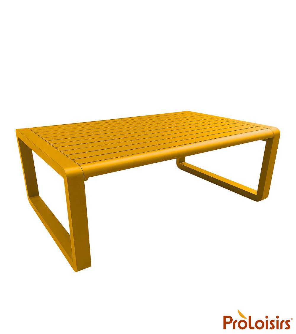 Table basse rectangulaire TONIO  Coloris:Châssis Miel / Plateau Miel  Eco-participation :Prix de vente comprenant l' éco-partici