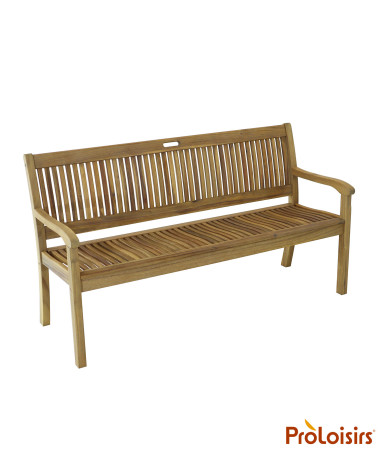 Banc de jardin AMADEO Coloris:Châssis Acacia / Assise Acacia  Eco-participation :Prix de vente comprenant l' éco-participation d