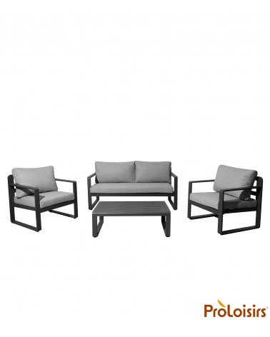 Ensemble détente MOJITO Coloris:Châssis Graphite / Coussin Gris Eco-participation    :Prix de vente comprenant l' éco-participat