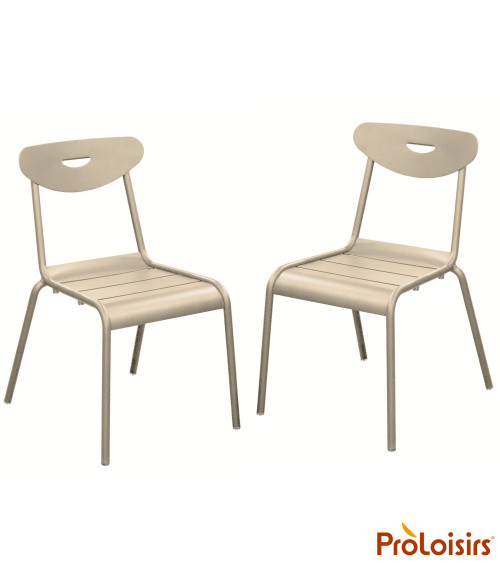 Chaise SMILEY Coloris:Châssis Crème / Assise Crème  Eco-participation :Prix de vente comprenant l' éco-participation de 0,35 € T