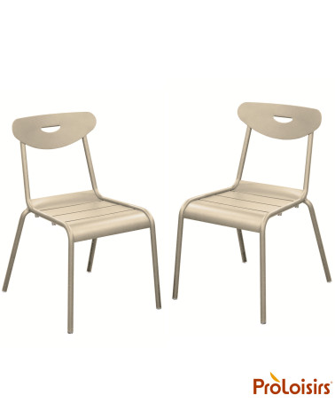 Chaise SMILEY Coloris:Châssis Crème / Assise Crème  Eco-participation :Prix de vente comprenant l' éco-participation de 0,35 € T