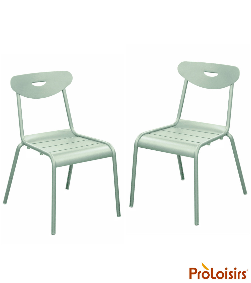 Chaise SMILEY Coloris:Châssis Sauge / Assise Sauge  Eco-participation :Prix de vente comprenant l' éco-participation de 0,35 € T