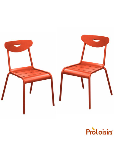 Chaise SMILEY Coloris:Châssis Terra / Assise Terra  Eco-participation :Prix de vente comprenant l' éco-participation de 0,35 € T