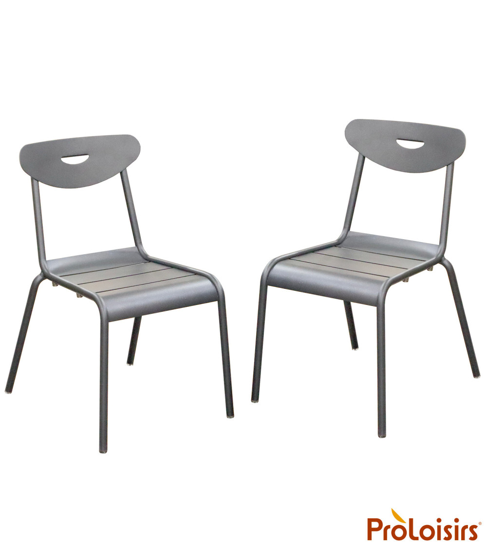 Chaise SMILEY Coloris:Châssis Gris / Assise Gris  Eco-participation :Prix de vente comprenant l' éco-participation de 0,35 € TTC