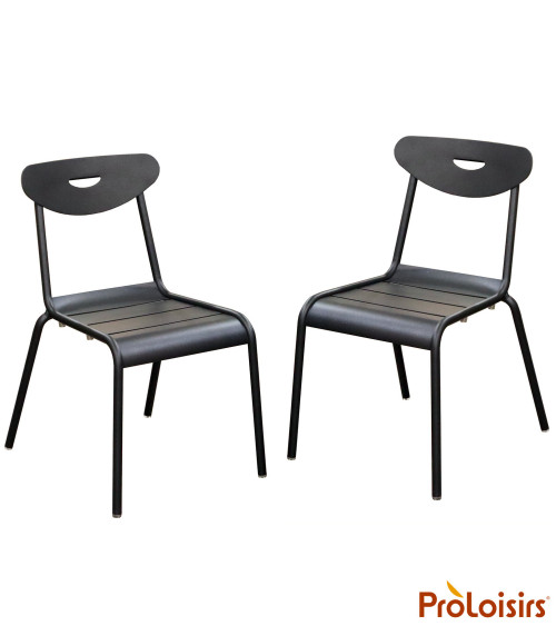 Chaise SMILEY Coloris:Châssis Graphite / Assise Graphite  Eco-participation :Prix de vente comprenant l' éco-participation de 0,