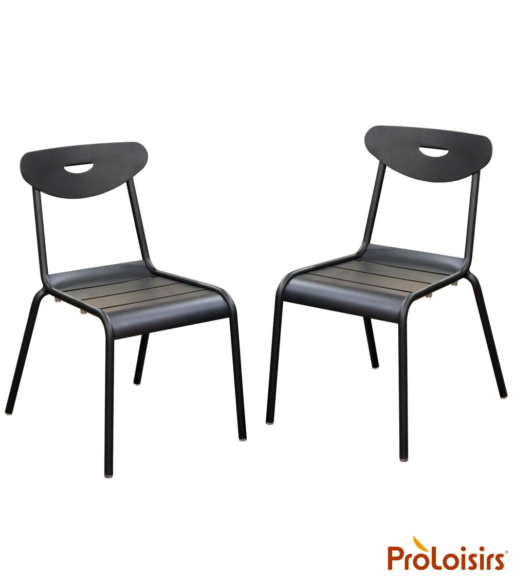 Chaise SMILEY Coloris:Châssis Graphite / Assise Graphite  Eco-participation :Prix de vente comprenant l' éco-participation de 0,
