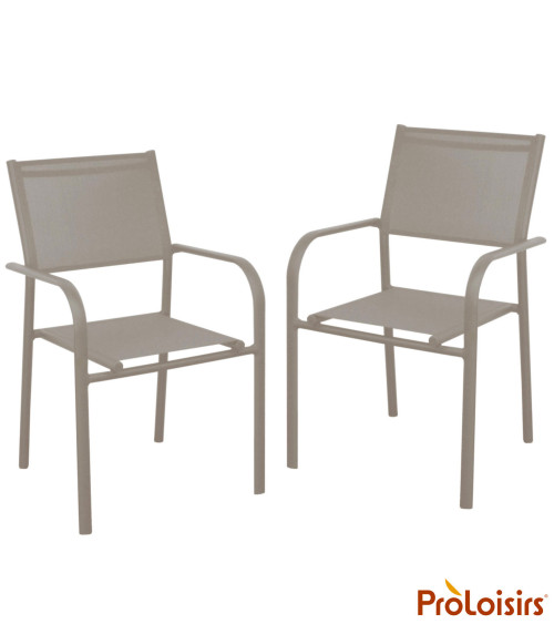Fauteuil de jardin DUCA Coloris:Châssis Crème / Assise Crème  Eco-participation :Prix de vente comprenant l' éco-participation d