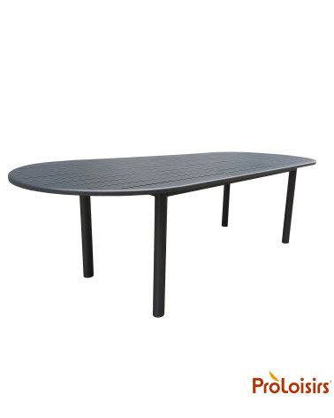 Table GENES 200/260 Coloris:Châssis Graphite / Plateau Graphite  Eco-participation :Prix de vente comprenant l' éco-participatio