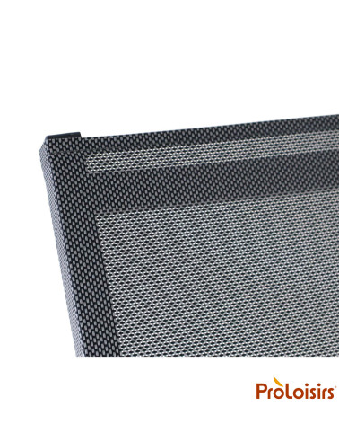 Lit de soleil pliant EDEN Coloris:Châssis Graphite / Assise Gris  Eco-participation :Prix de vente comprenant l' éco-participati