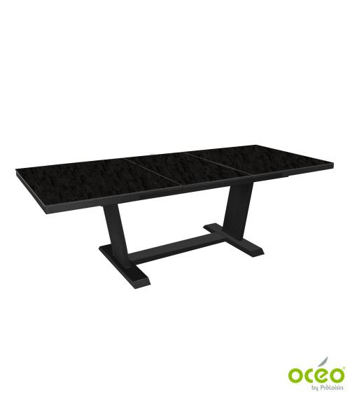 Table AMBER 180/240 Plateau Kedra® Coloris:Châssis Graphite/Plateau Kedra® Filita  Eco-participation :Prix de vente comprenant l
