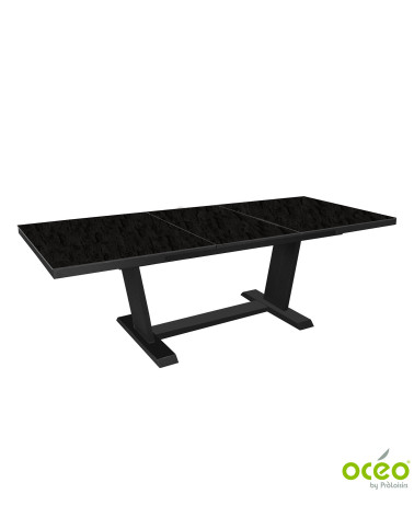 Table AMBER 180/240 Plateau Kedra® Coloris:Châssis Graphite/Plateau Kedra® Filita  Eco-participation :Prix de vente comprenant l