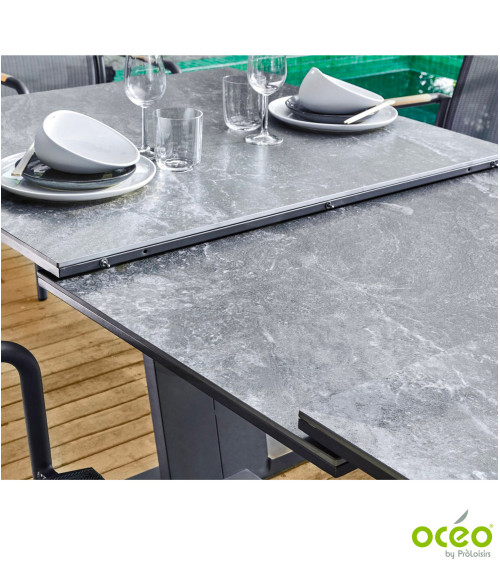 Table AMBER 180/240 Plateau Kedra®   Eco-participation :Prix de vente comprenant l' éco-participation de 10,00 € TTC Mode de liv