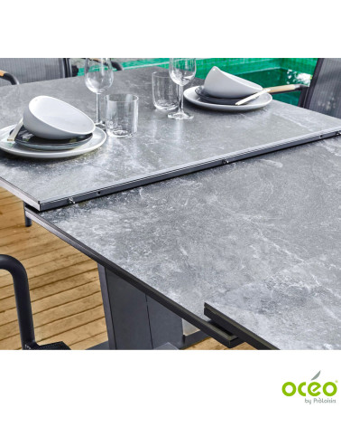 Table AMBER 180/240 Plateau Kedra®   Eco-participation :Prix de vente comprenant l' éco-participation de 10,00 € TTC Mode de liv