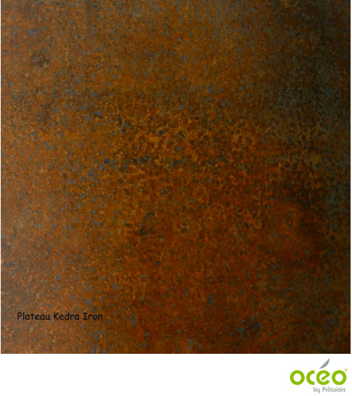 Table AMBER 180/240 Plateau Kedra® Coloris:Châssis Graphite/Plateau Kedra® Iron  Eco-participation :Prix de vente comprenant l' 