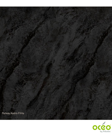 Table AMBER 180/240 Plateau Kedra® Coloris:Châssis Graphite/Plateau Kedra® Filita  Eco-participation :Prix de vente comprenant l