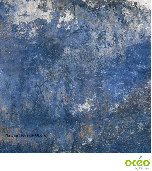Table AMBER 180/230/280 Plateau Kedra® Coloris:Châssis Blanc/Plateau Kedra® Obéron  Eco-participation :Prix de vente comprenant 