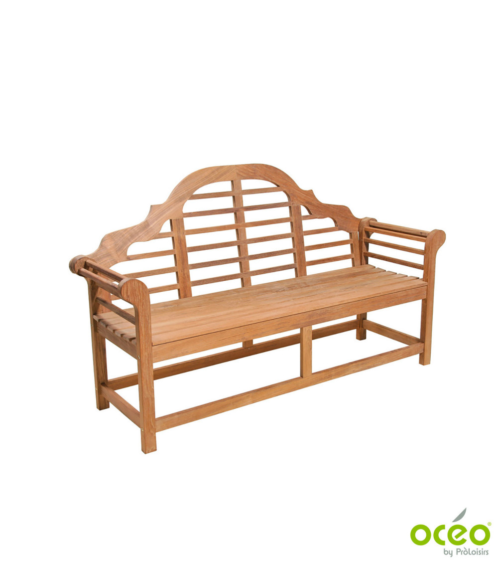 Banc LINZ Coloris:Châssis Teck / Assise Teck  Eco-participation :Prix de vente comprenant l' éco-participation de 2,10 € TTC Mod