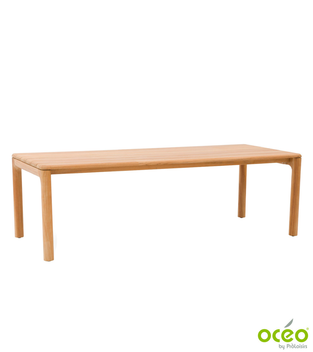 Table ECRINS 240 Coloris:Châssis Teck / Plateau Teck  Eco-participation :Prix de vente comprenant l' éco-participation de 6,94 €
