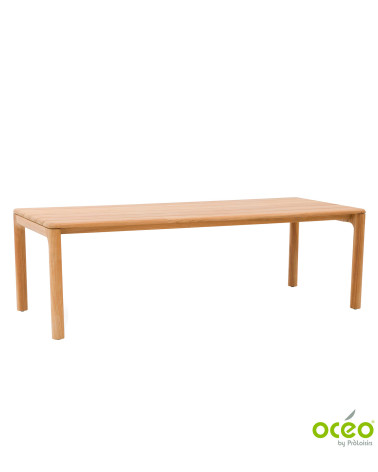 Table ECRINS 240 Coloris:Châssis Teck / Plateau Teck  Eco-participation :Prix de vente comprenant l' éco-participation de 6,94 €