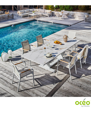 Fauteuil AROHA Coloris:Châssis Blanc/Assise Blanc  Eco-participation :Prix de vente comprenant l' éco-participation de 0,40 € TT