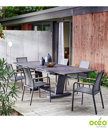Fauteuil AROHA Coloris:Châssis Graphite / Assise Graphite  Eco-participation :Prix de vente comprenant l' éco-participation de 0