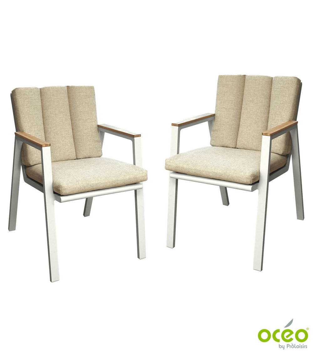 Fauteuil LEATHER Coloris:Châssis Crème / Coussin Beige  Eco-participation :Prix de vente comprenant l' éco-participation de 1,80