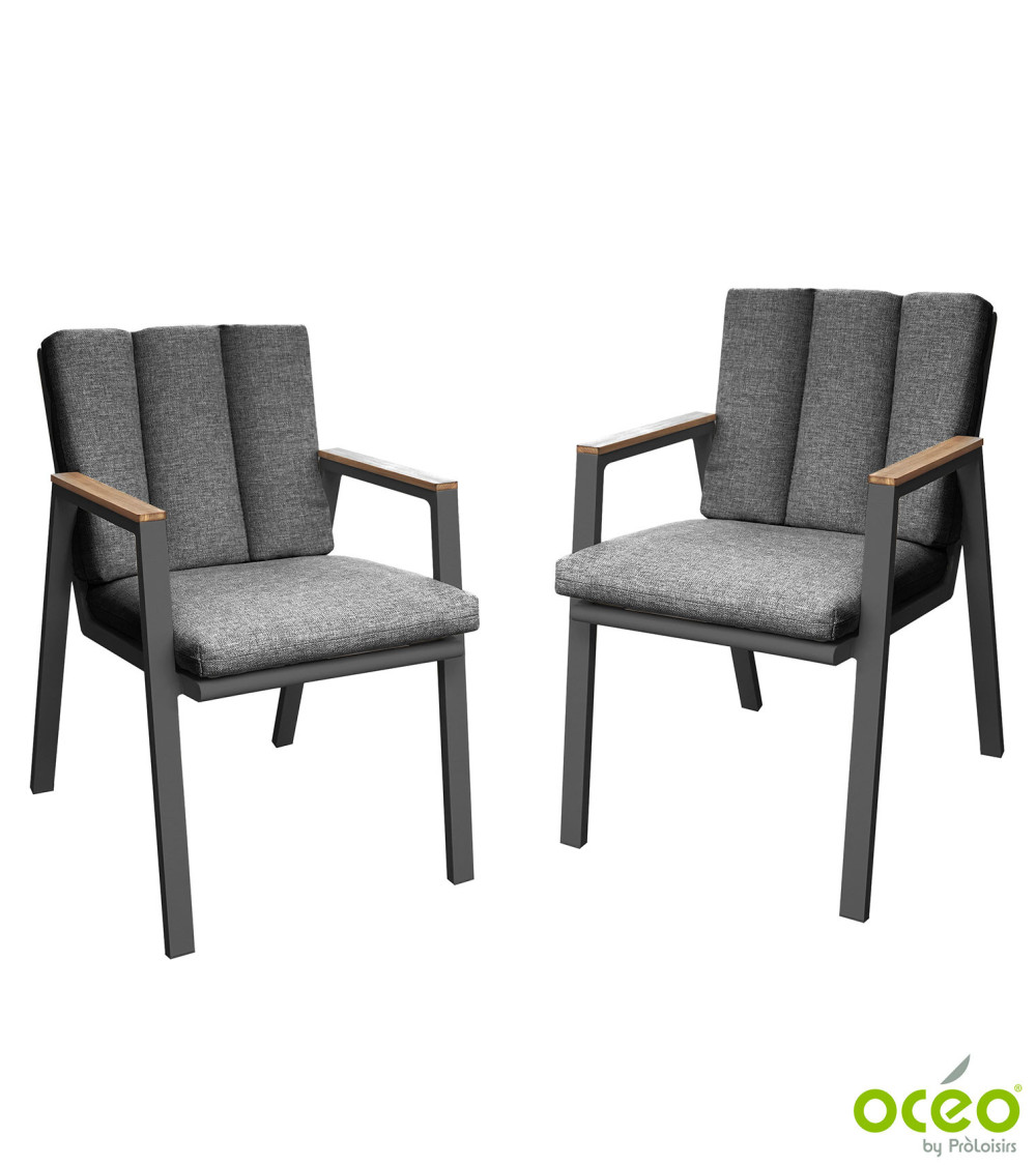 Fauteuil LEATHER Coloris:Châssis Graphite / Coussin Anthracite  Eco-participation :Prix de vente comprenant l' éco-participation