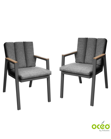 Fauteuil LEATHER Coloris:Châssis Graphite / Coussin Anthracite  Eco-participation :Prix de vente comprenant l' éco-participation