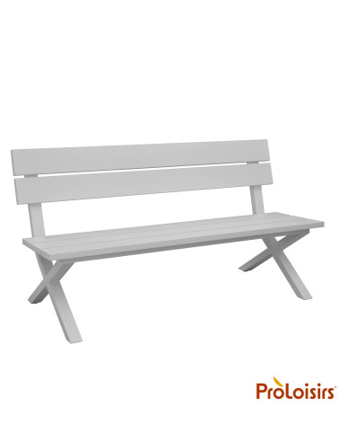 Banc CROSSWAY Coloris:Châssis Blanc/Assise Blanc  Eco-participation :Prix de vente comprenant l' éco-participation de 1,70 € TTC