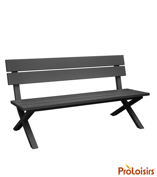 Banc CROSSWAY Coloris:Châssis Graphite / Assise Graphite  Eco-participation :Prix de vente comprenant l' éco-participation de 1,