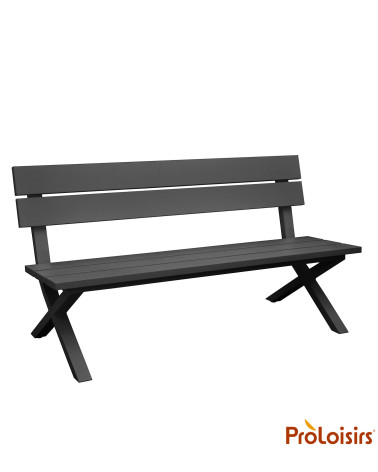 Banc CROSSWAY Coloris:Châssis Graphite / Assise Graphite  Eco-participation :Prix de vente comprenant l' éco-participation de 1,