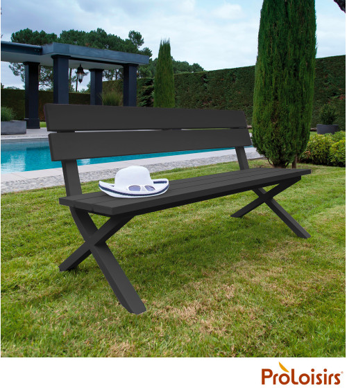 Banc CROSSWAY Coloris:Châssis Graphite / Assise Graphite  Eco-participation :Prix de vente comprenant l' éco-participation de 1,