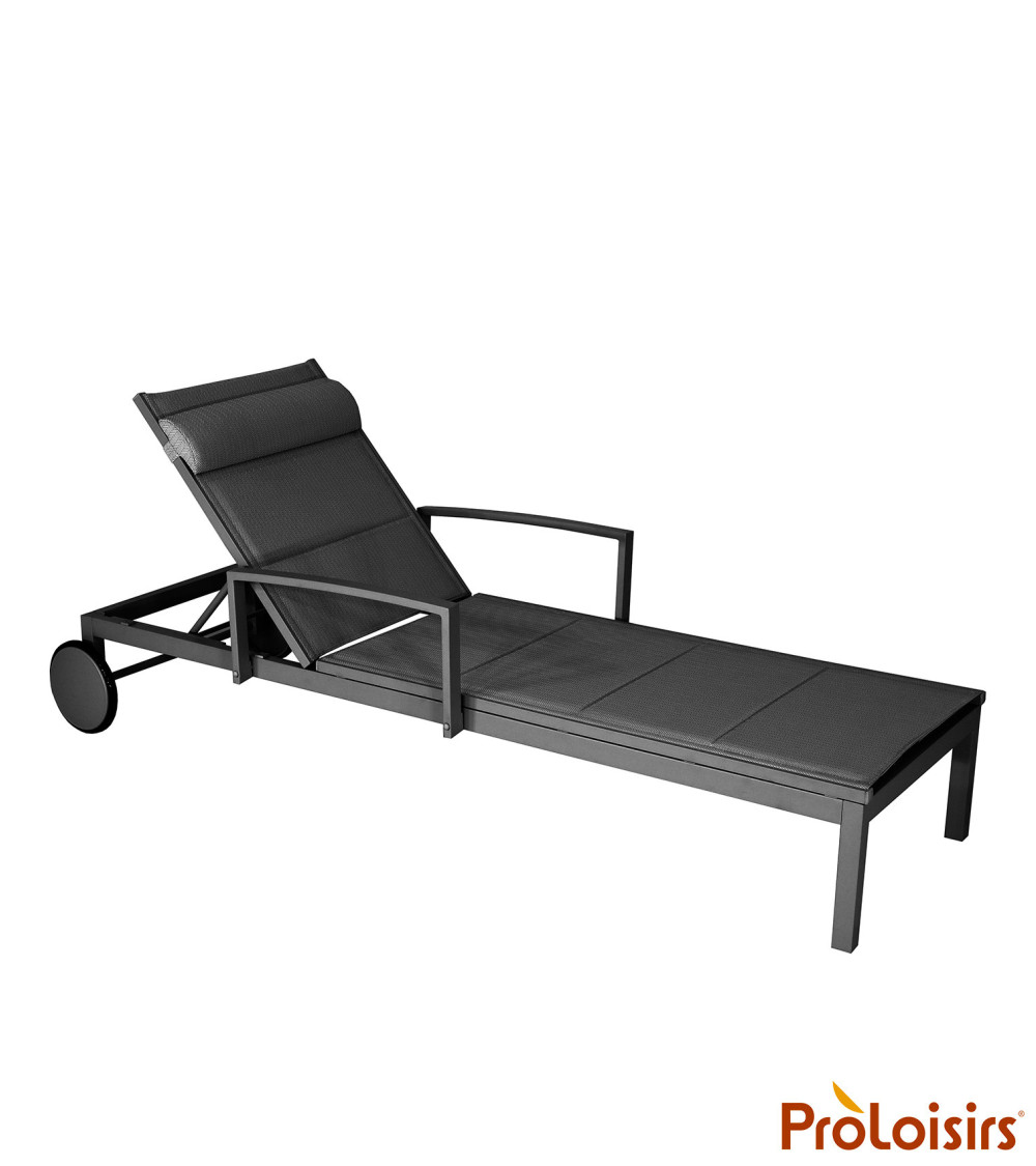 Lit NINA Coloris:Châssis Graphite / Assise Chevron noir  Eco-participation :Prix de vente comprenant l' éco-participation de 1,2