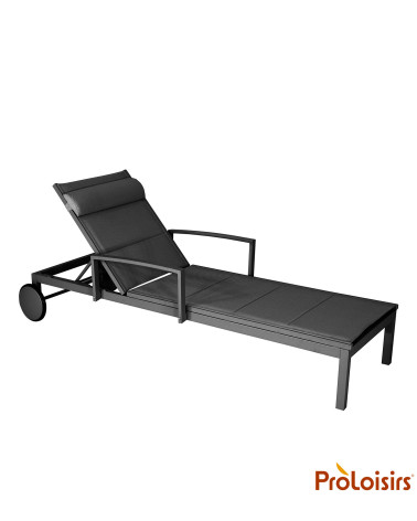 Lit NINA Coloris:Châssis Graphite / Assise Chevron noir  Eco-participation :Prix de vente comprenant l' éco-participation de 1,2