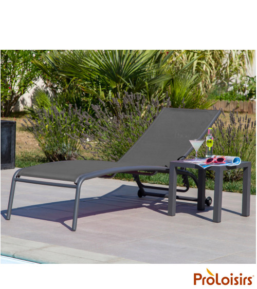 Table basse LOU Coloris:Châssis Graphite / Plateau Graphite  Eco-participation :Prix de vente comprenant l' éco-participation de