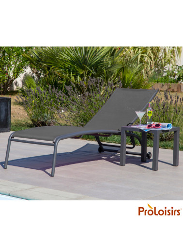 Table basse LOU Coloris:Châssis Graphite / Plateau Graphite  Eco-participation :Prix de vente comprenant l' éco-participation de