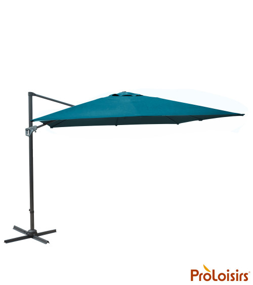 Parasol déporté NH 3x3 orientable Coloris:Mât Grey / Toile Bleu  Eco-participation :Prix de vente comprenant l' éco-participatio