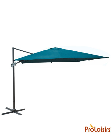 Parasol déporté NH 3x3 orientable Coloris:Mât Grey / Toile Bleu  Eco-participation :Prix de vente comprenant l' éco-participatio