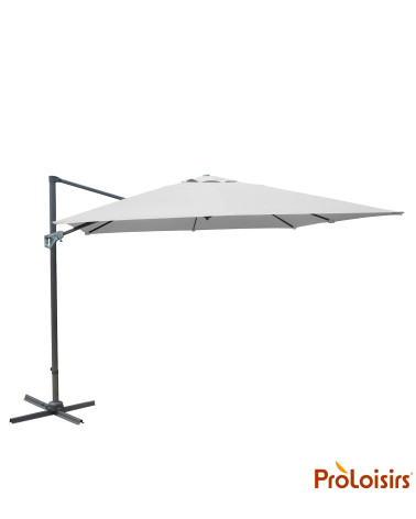 Parasol déporté NH 3x3 orientable Coloris:Mât Grey / Toile Ecru  Eco-participation :Prix de vente comprenant l' éco-participatio