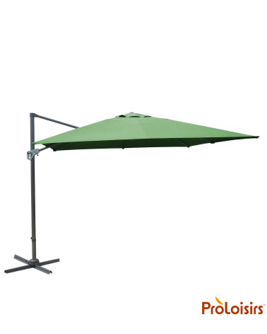 Parasol déporté NH 3x3 Coloris:Mât Grey / Toile Amande  Eco-participation :Prix de vente comprenant l' éco-participation de 0,14