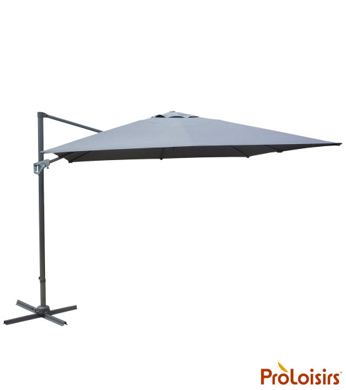 Parasol déporté NH 3x4 Coloris:Mât Grey / Toile Grise  Eco-participation :Prix de vente comprenant l' éco-participation de 0,14 