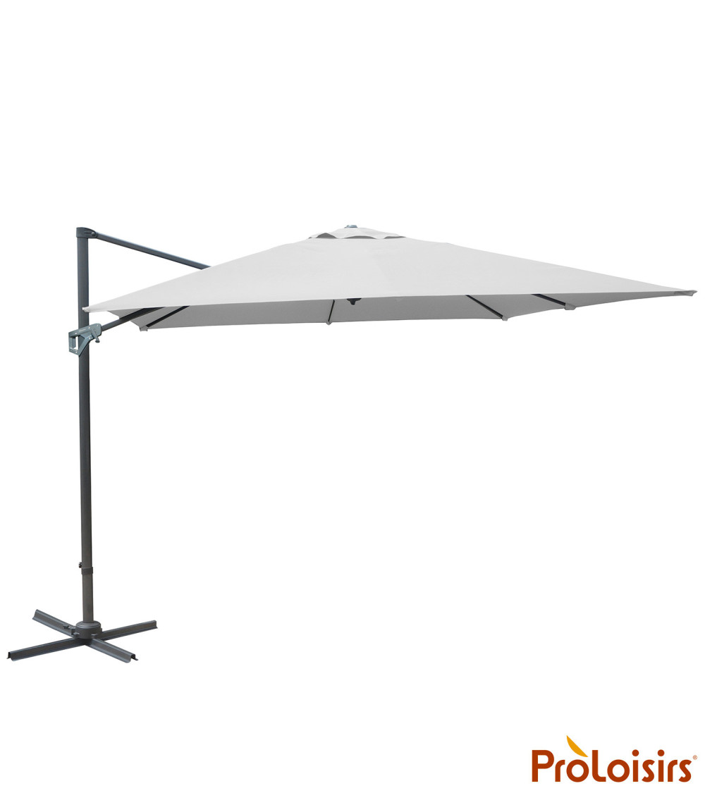 Parasol déporté NH 3x4 Coloris:Mât Grey / Toile Ecru  Eco-participation :Prix de vente comprenant l' éco-participation de 0,14 €