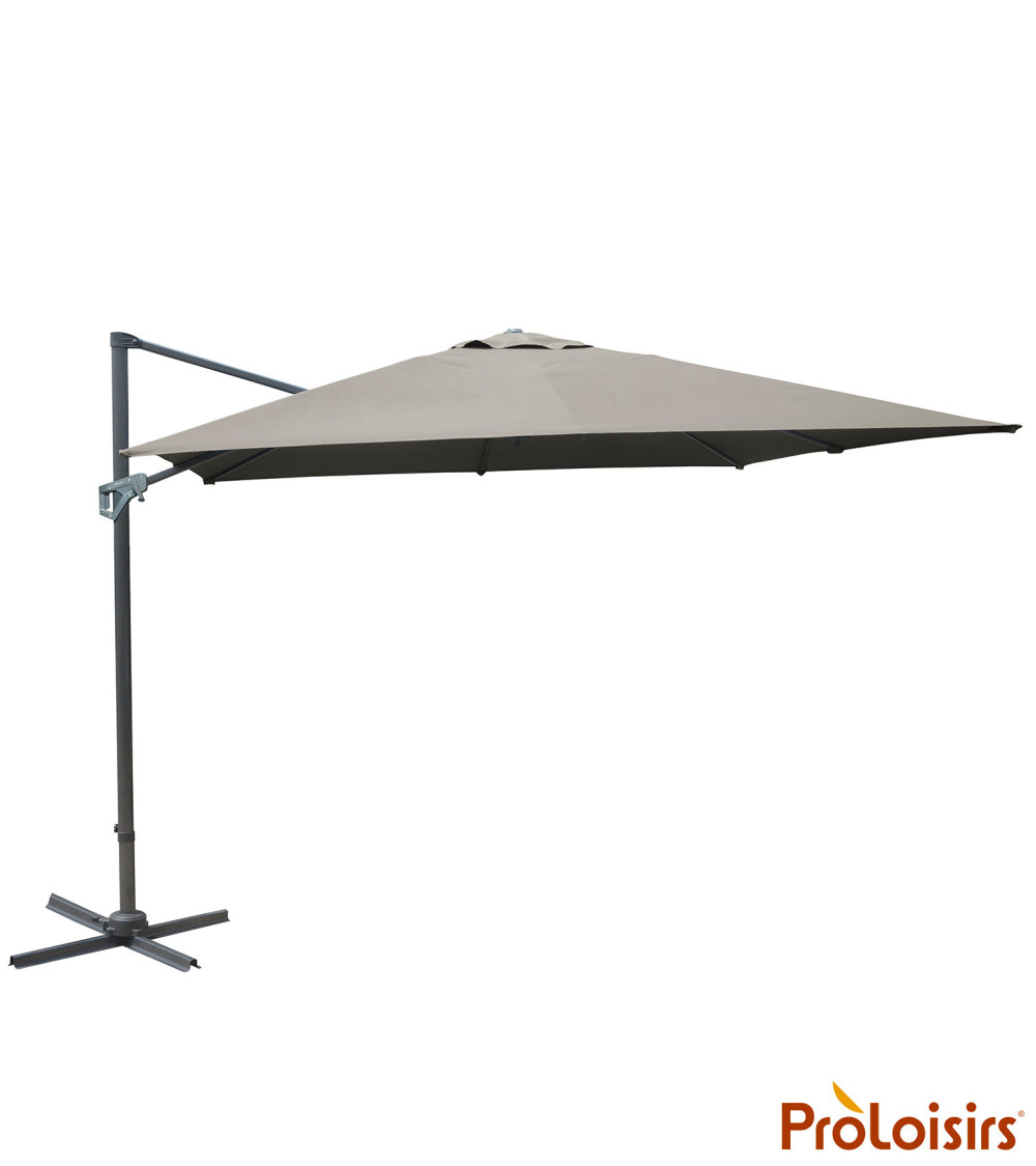 Parasol déporté NH 3x4 Coloris:Mât Grey / Toile Taupe  Eco-participation :Prix de vente comprenant l' éco-participation de 0,14 
