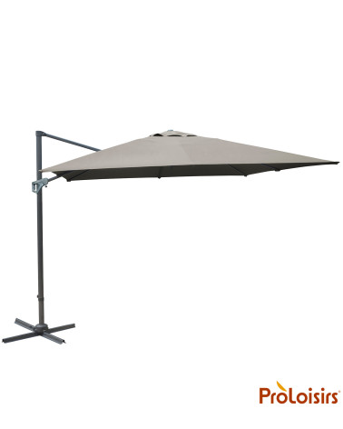 Parasol déporté NH 3x4 Coloris:Mât Grey / Toile Taupe  Eco-participation :Prix de vente comprenant l' éco-participation de 0,14 