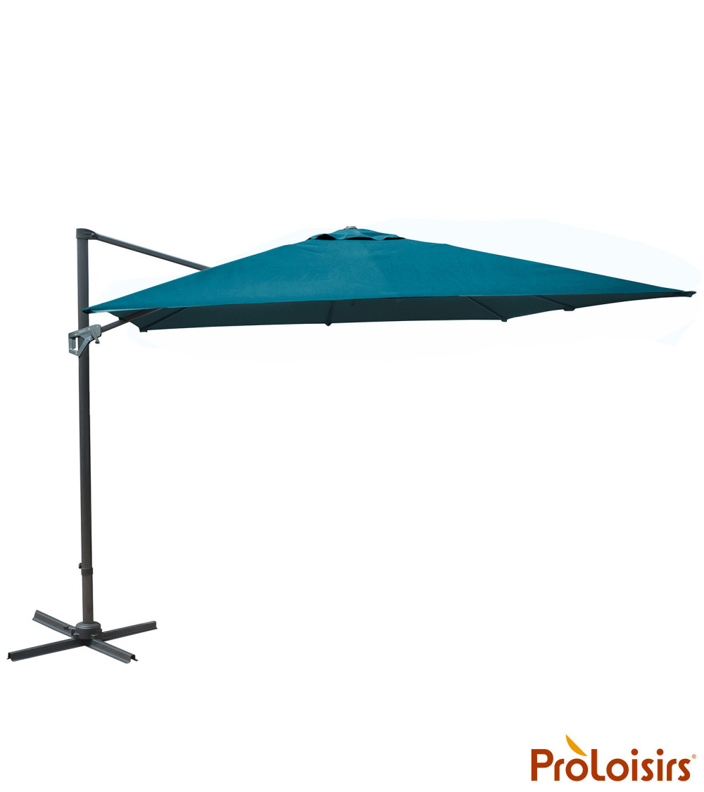 Parasol déporté NH 3x4 Coloris:Mât Grey / Toile Bleu  Eco-participation :Prix de vente comprenant l' éco-participation de 0,14 €