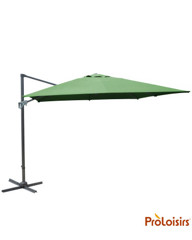 Parasol déporté NH 3x4 Coloris:Mât Grey / Toile Amande  Eco-participation :Prix de vente comprenant l' éco-participation de 0,14